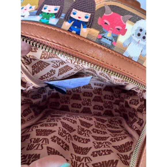Loungefly Star Wars Chibi Kawaii Mini Backpack Character Print Faux Leather Bag main image 7